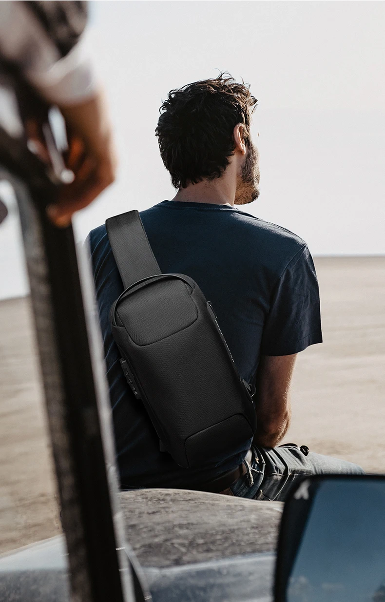 Nouveau sac bandoulière antivol imperméable avec port USB – Image 2