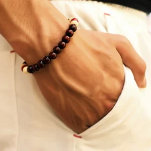 Bracelet en pierre volcanique (21 cm)