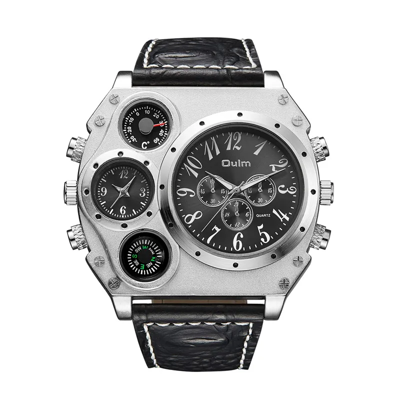 Montre-bracelet style sportif avec bracelet en cuir – Image 7