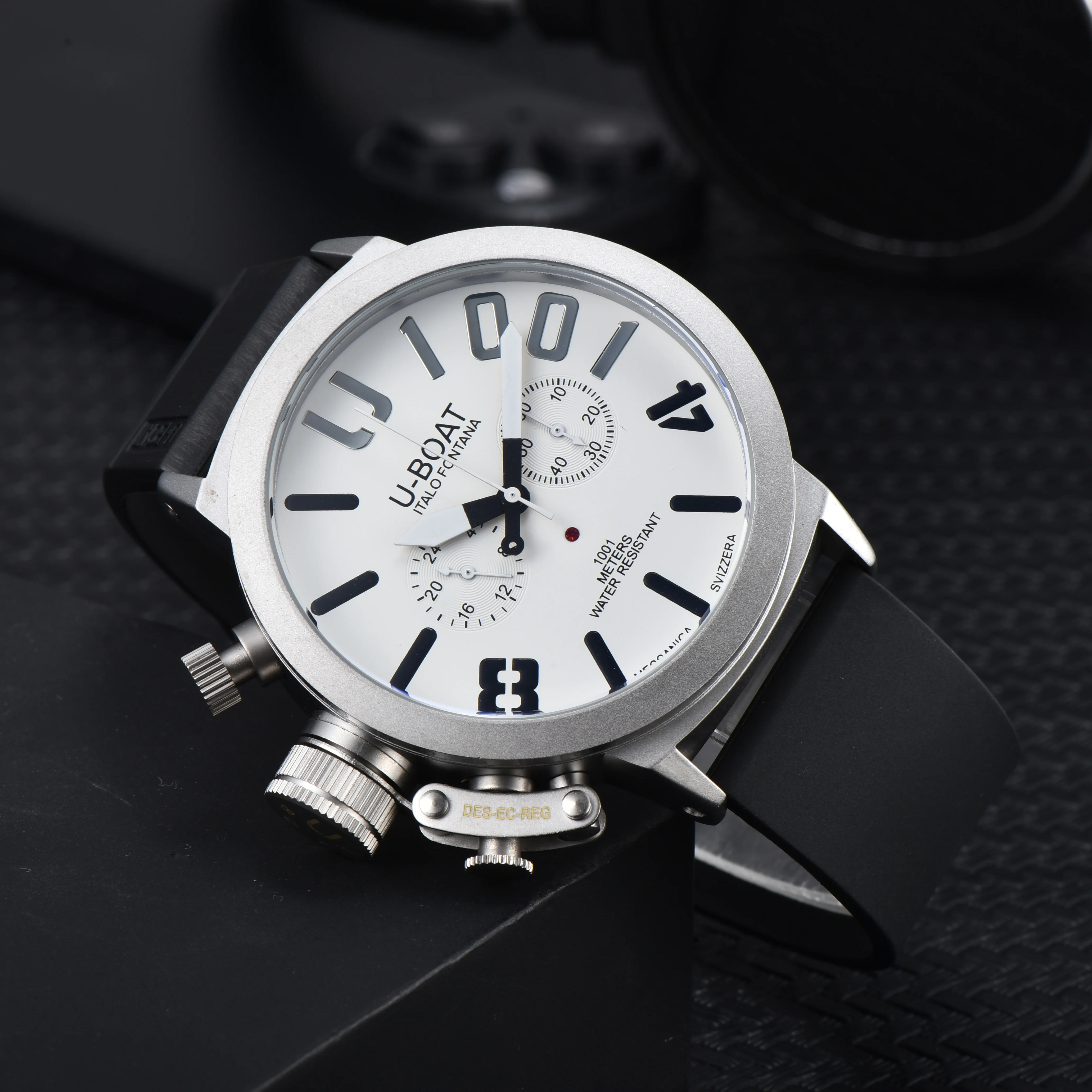 Montre-bracelet de style U-Boat, chronographe, étanche, sportive - disponible en plusieurs couleurs – Image 8