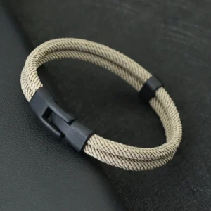Bracelet en chaîne cordée