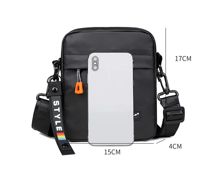 Mini sac à bandoulière décontracté en cuir imperméable – Image 6