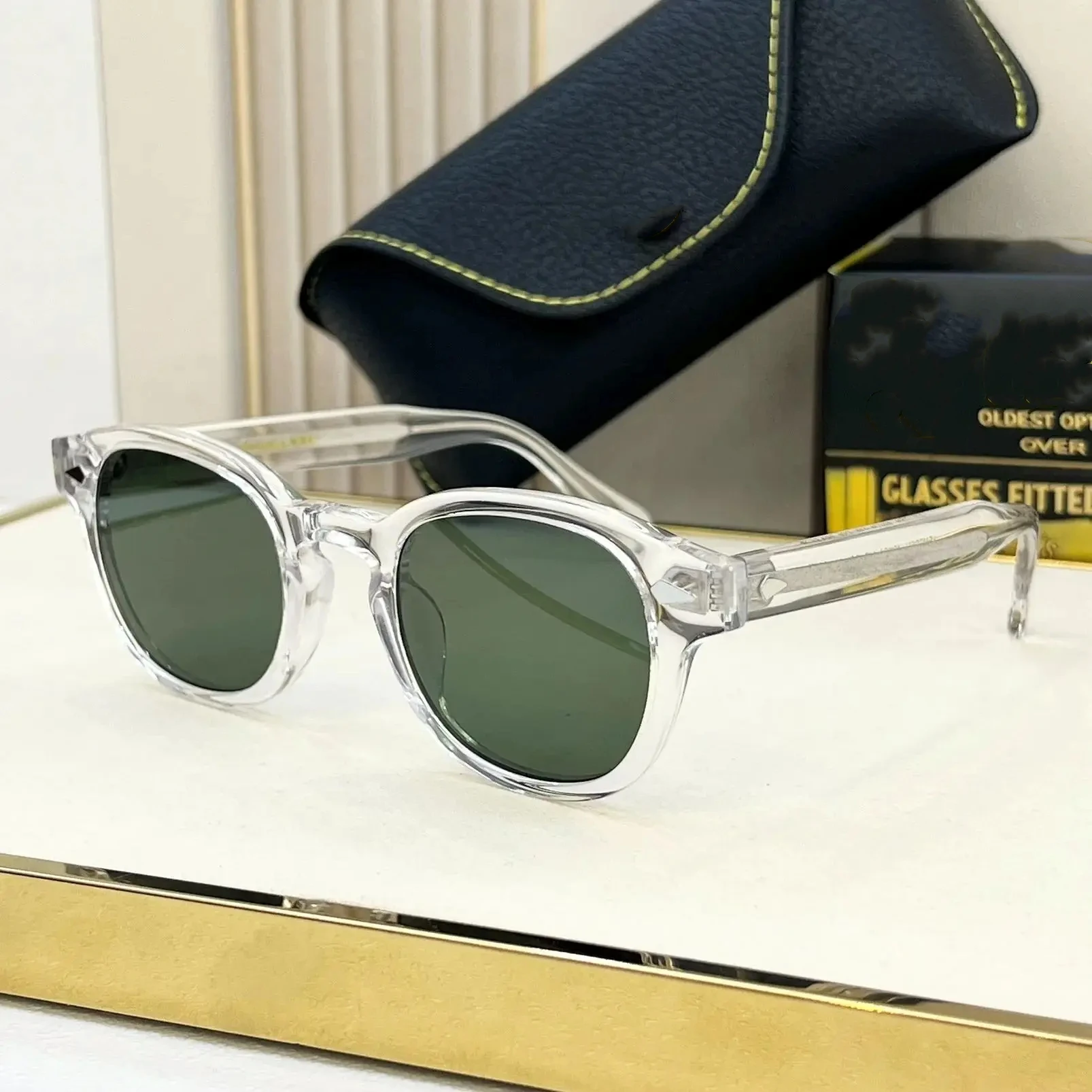 Lunettes de soleil carrées - modèle Johnny Depp - LEMTOSH authentiques