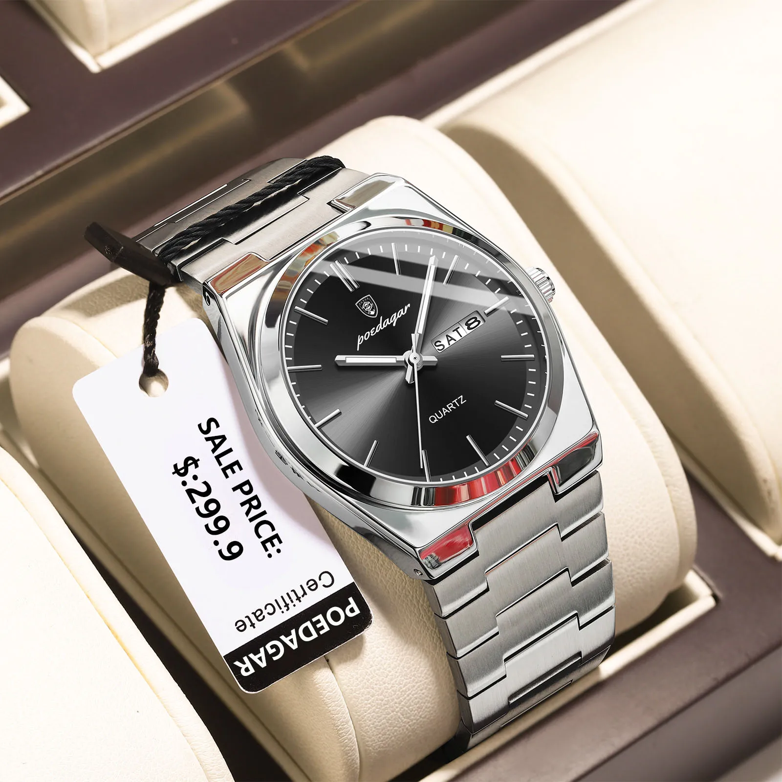 Montre de luxe, classique de la marque POEDAGAR – Image 8