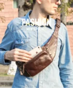 Sac Banane Homme en Cuir – Élégant & Pratique