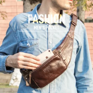 Sac Banane Homme en Cuir – Élégant & Pratique