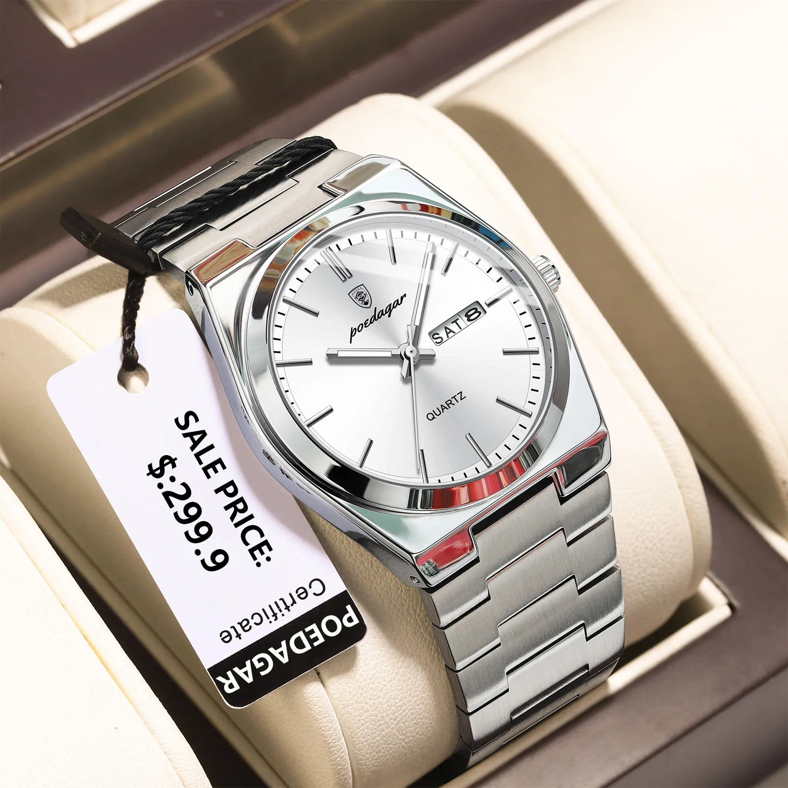 Montre de luxe, classique de la marque POEDAGAR – Image 5