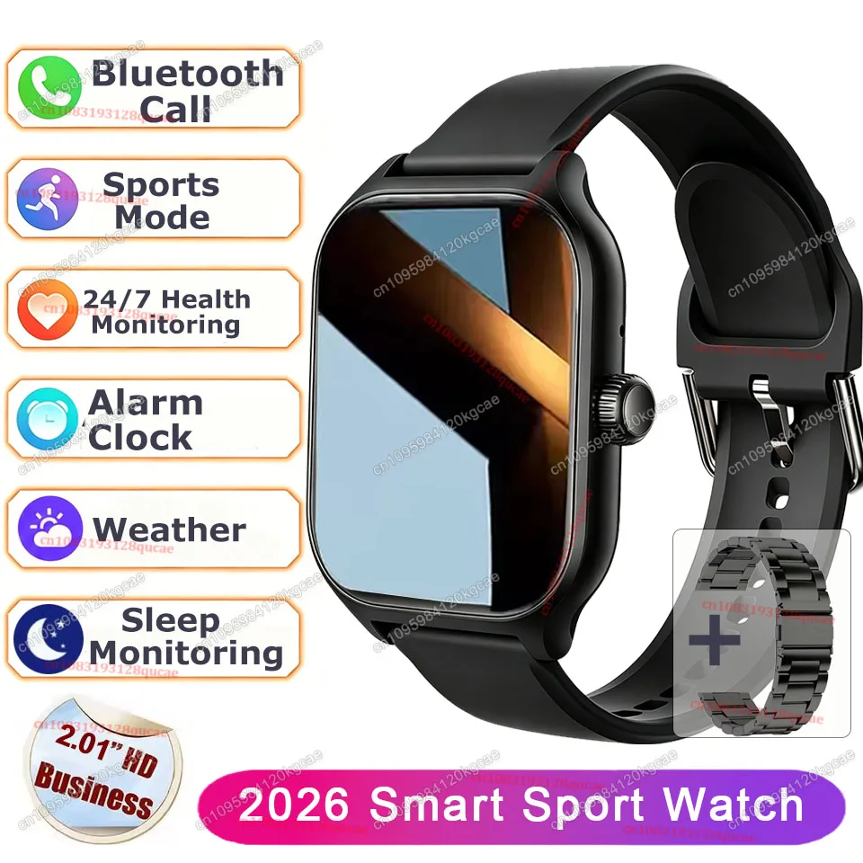 Montre connectée avec un écran de 2,01 pouces - 2026 – Image 4