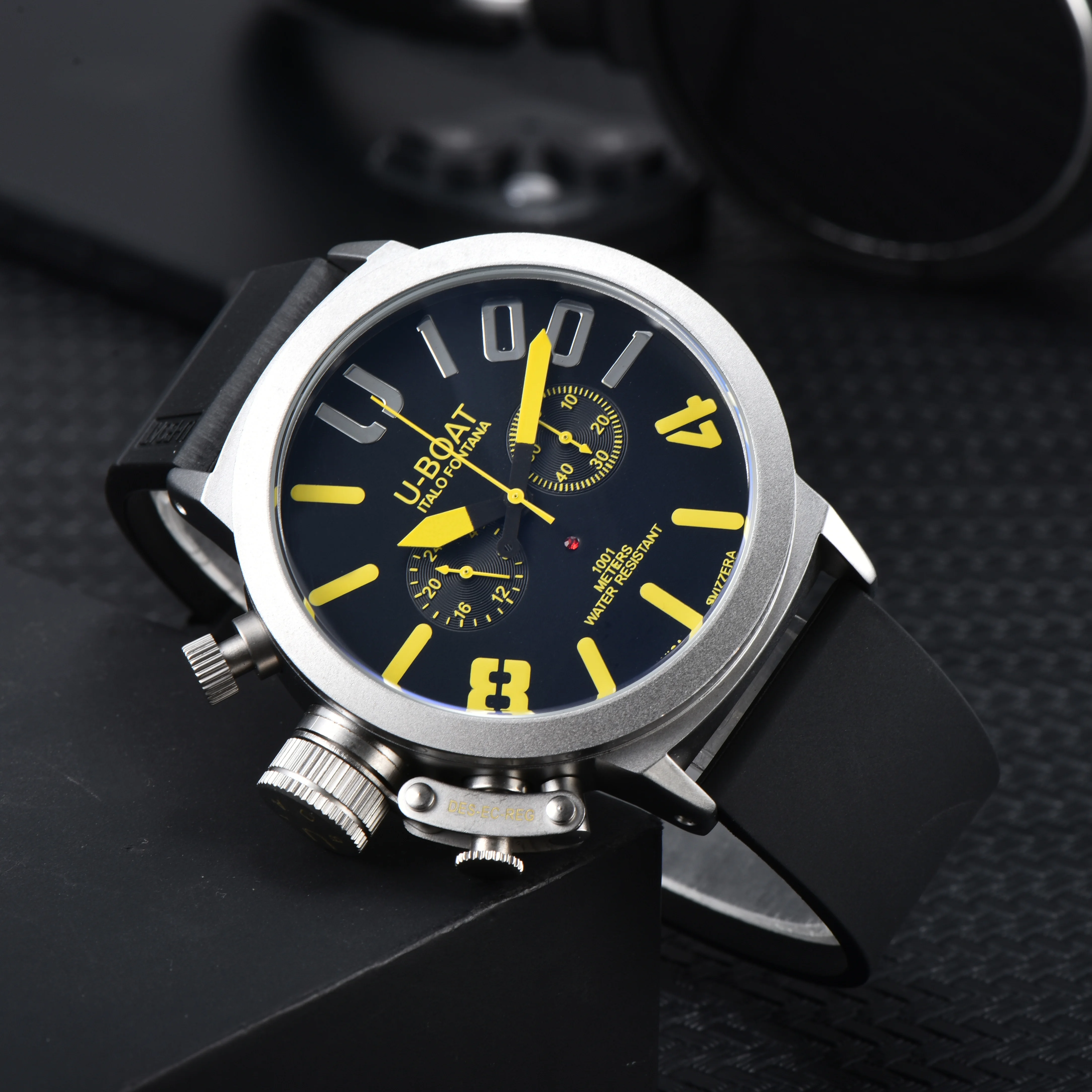 Montre-bracelet de style U-Boat, chronographe, étanche, sportive - disponible en plusieurs couleurs – Image 7