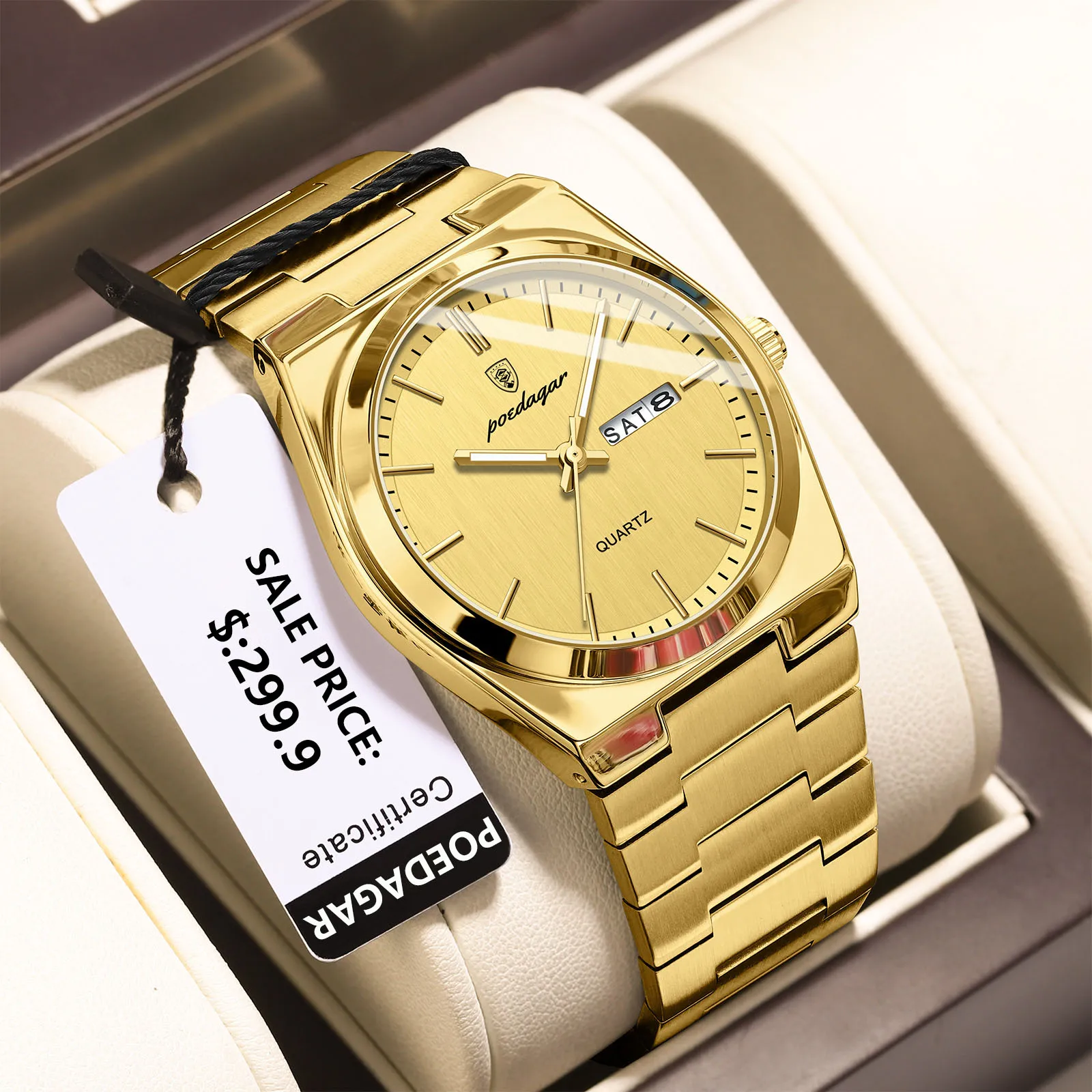 Montre de luxe, classique de la marque POEDAGAR – Image 4