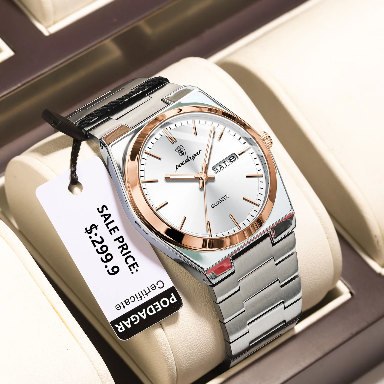 Montre de luxe, classique de la marque POEDAGAR – Image 10