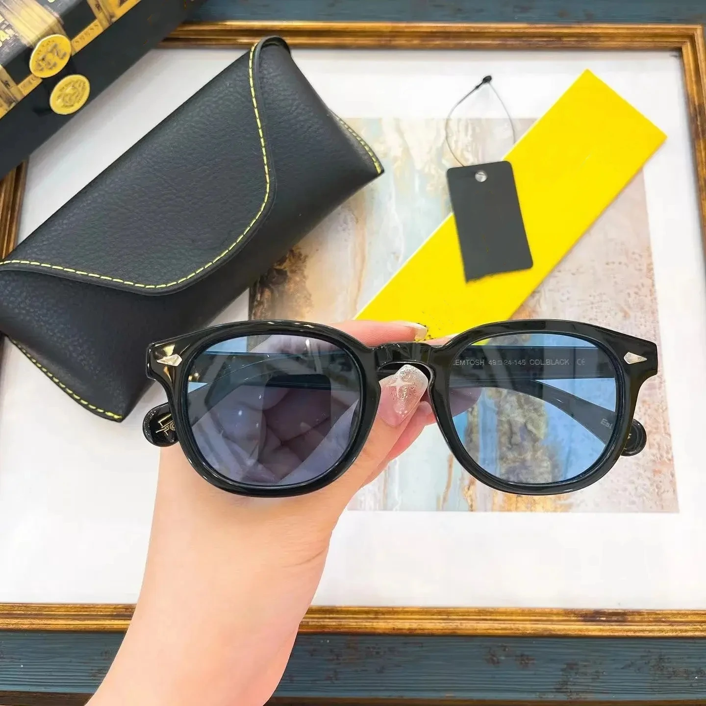 Lunettes de soleil carrées - modèle Johnny Depp - LEMTOSH authentiques – Image 9