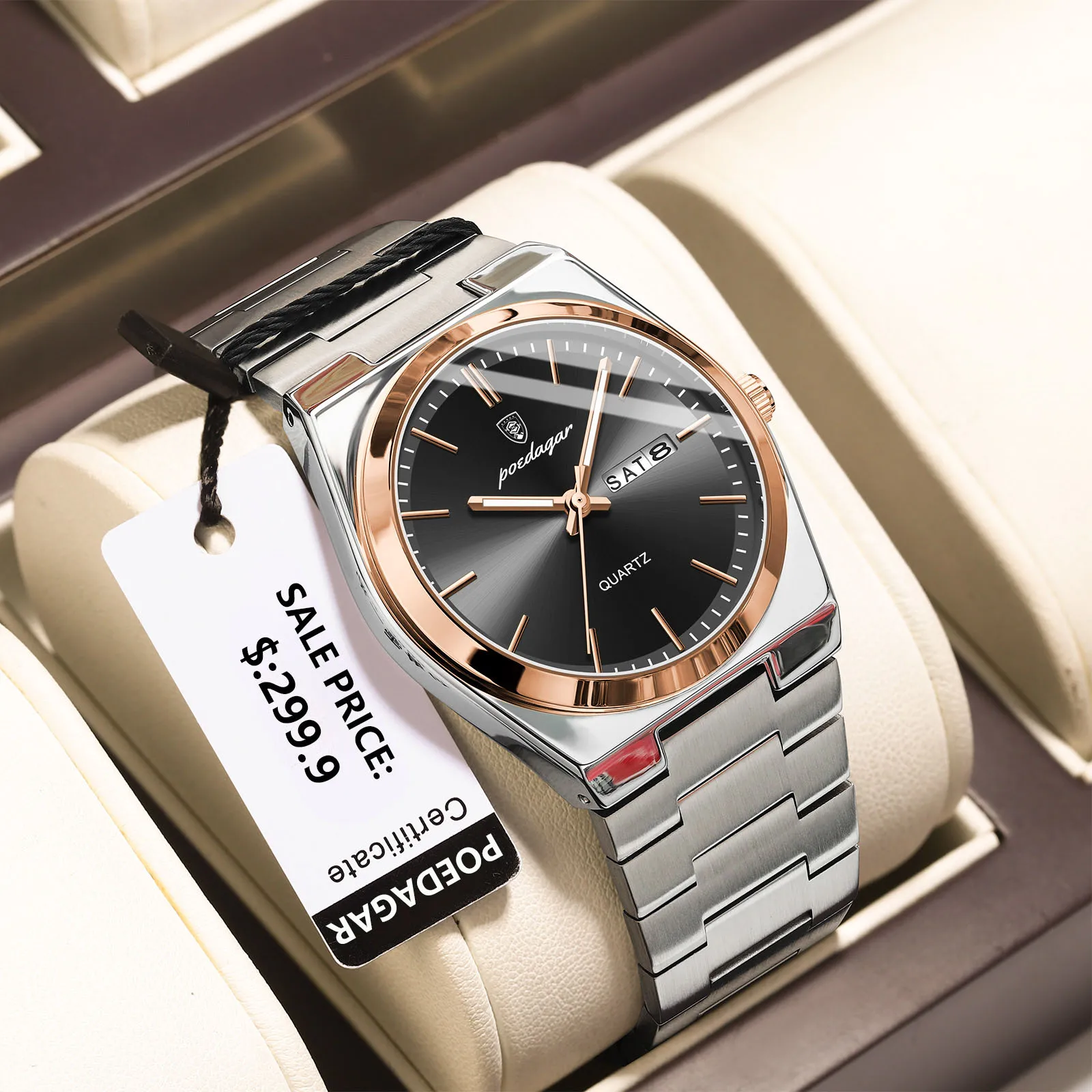 Montre de luxe, classique de la marque POEDAGAR – Image 11