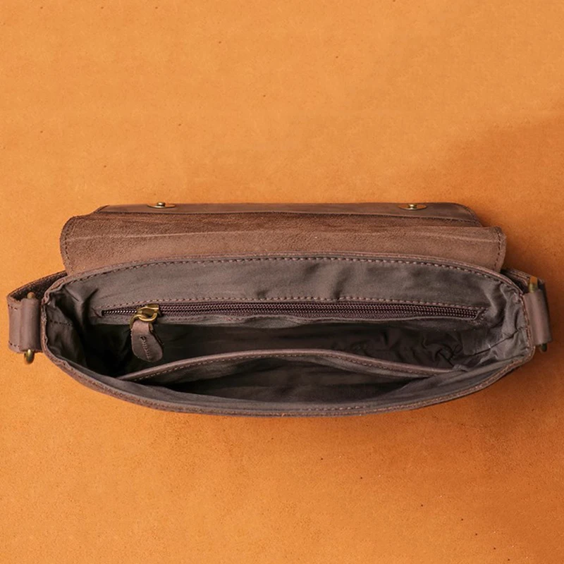 Sac à bandoulière tendance en cuir de vache – Image 4