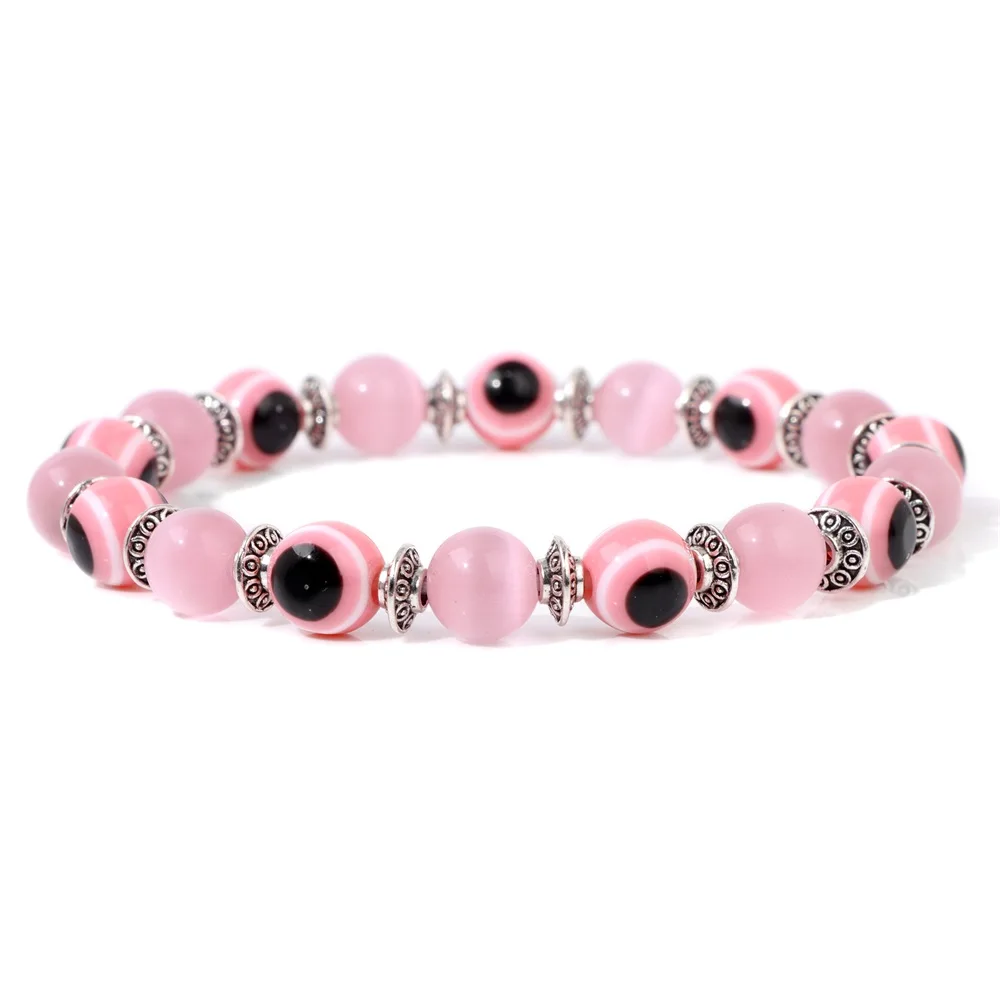 Bracelet « Lucky Evil Eye » en perles de pierre naturelle (19 cm) – Image 11