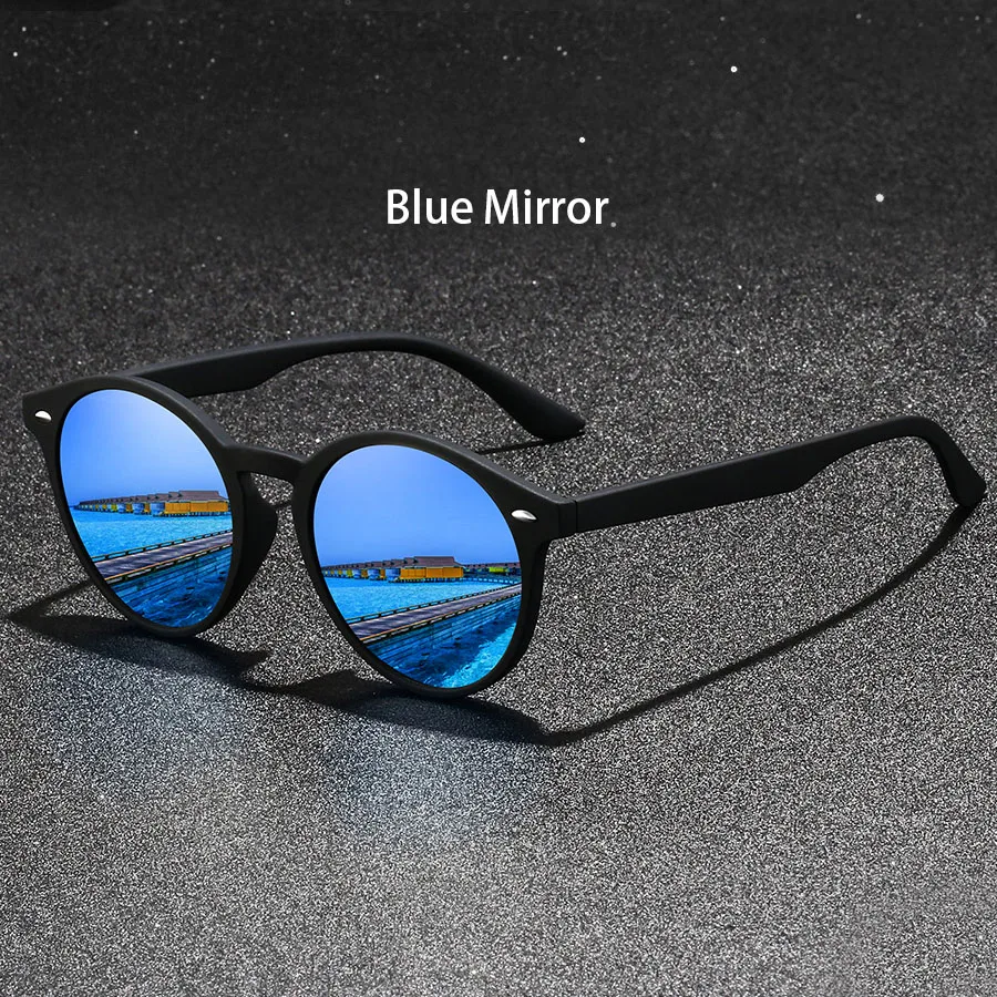 Lunettes de soleil rondes vintage, détails métalliques - anti éblouissements – Image 5