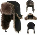 Chapeau d'hiver de type « ushanka » ou « trapper »