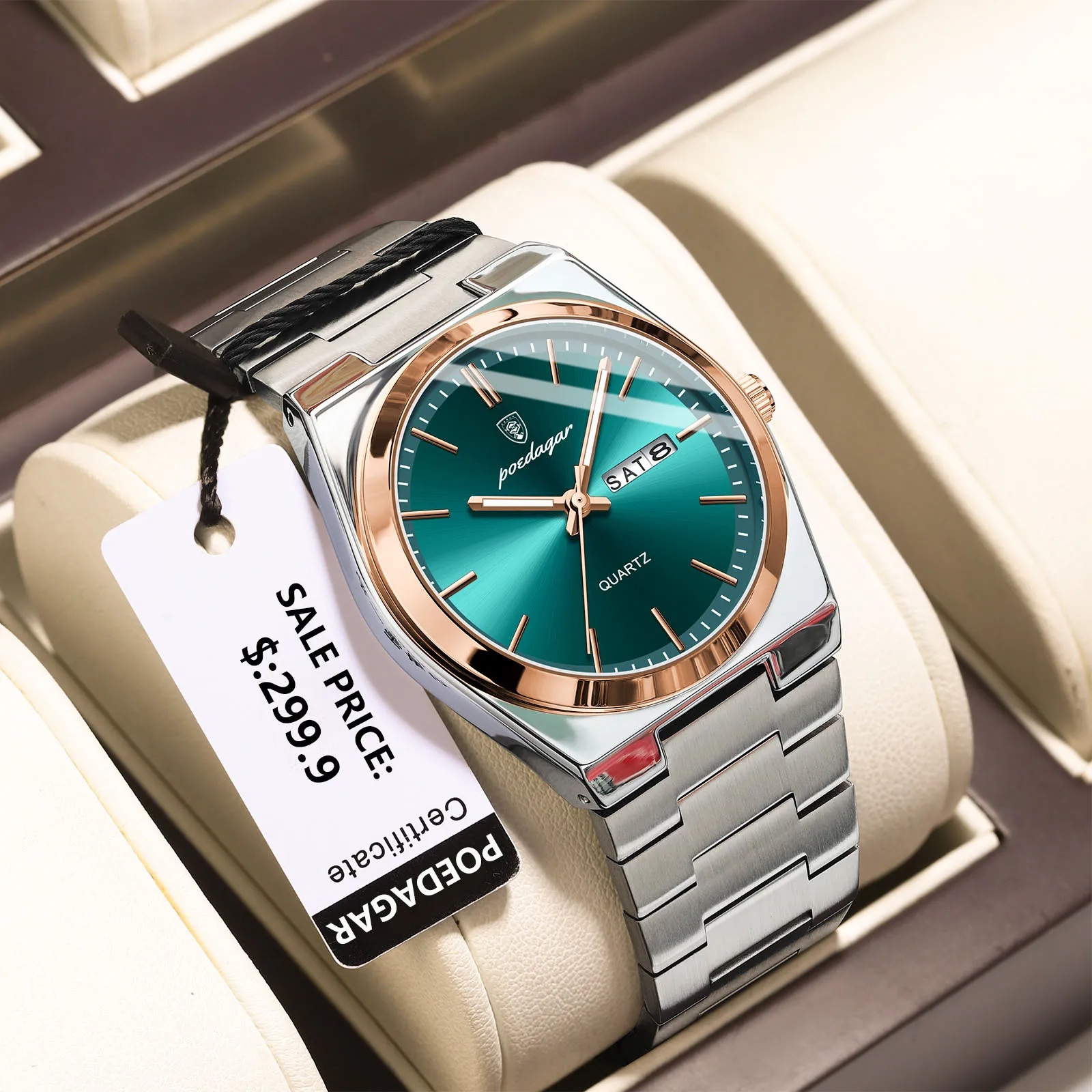 Montre de luxe, classique de la marque POEDAGAR – Image 6