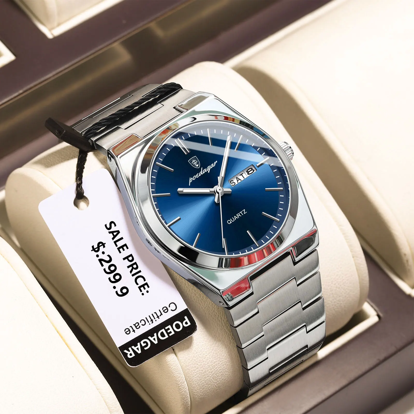 Montre de luxe, classique de la marque POEDAGAR – Image 7