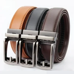 Ceinture en cuir avec boucle en alliage - classique très gentlemen