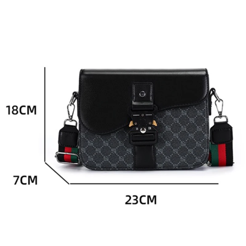 Sac à bandoulière pour homme au motif jacquard tendance, haut de gamme ! – Image 5