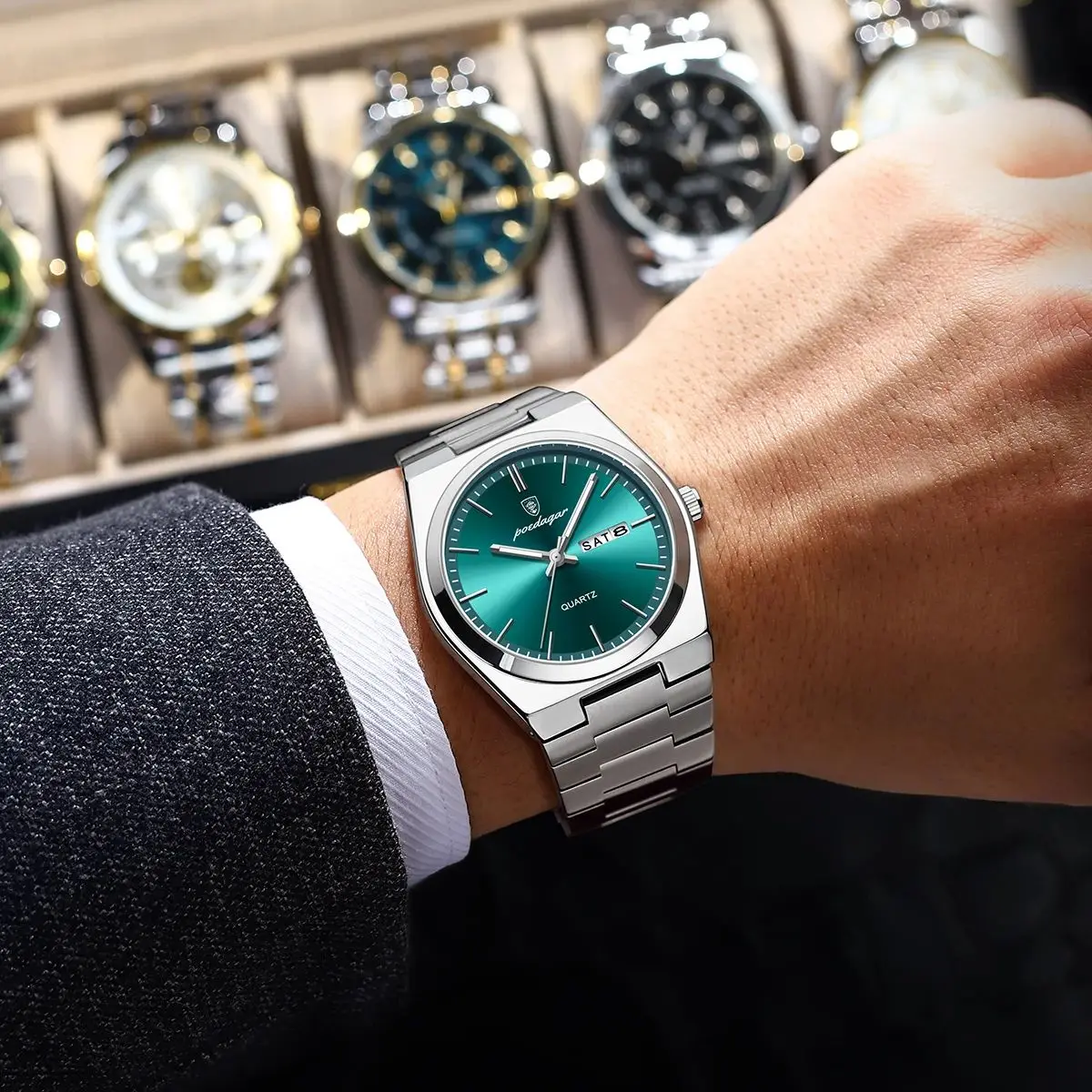 Montre de luxe, classique de la marque POEDAGAR – Image 2