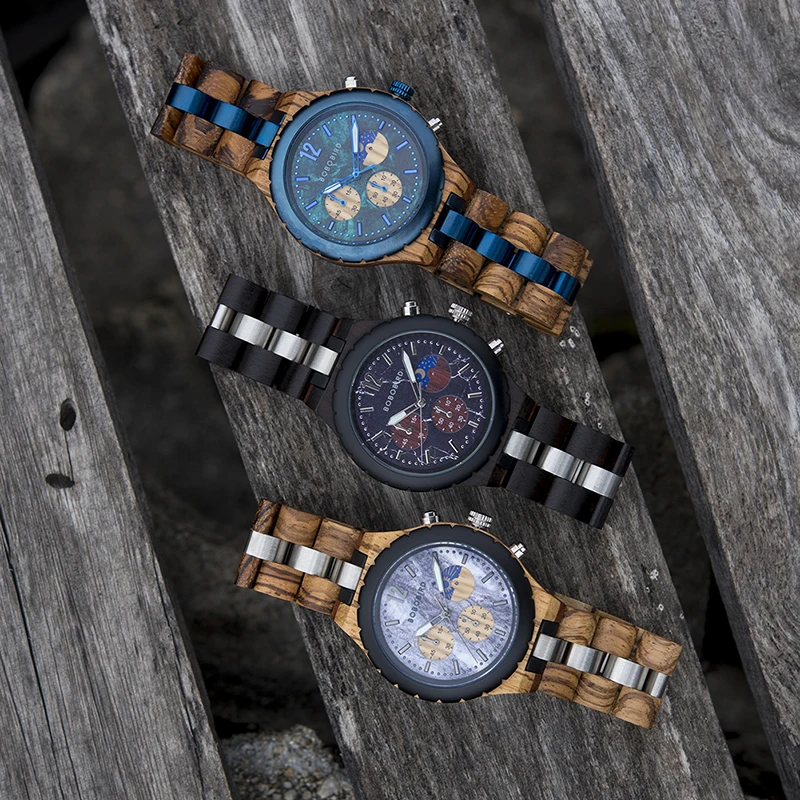 Montres en bois BOBO BIRD - chronomètre intégré – Image 3