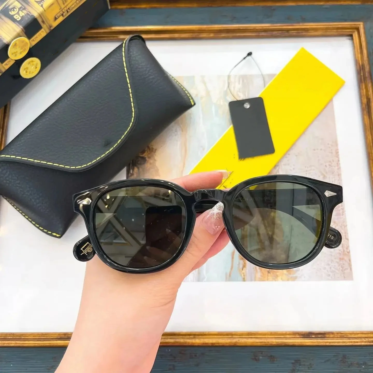 Lunettes de soleil carrées - modèle Johnny Depp - LEMTOSH authentiques – Image 10