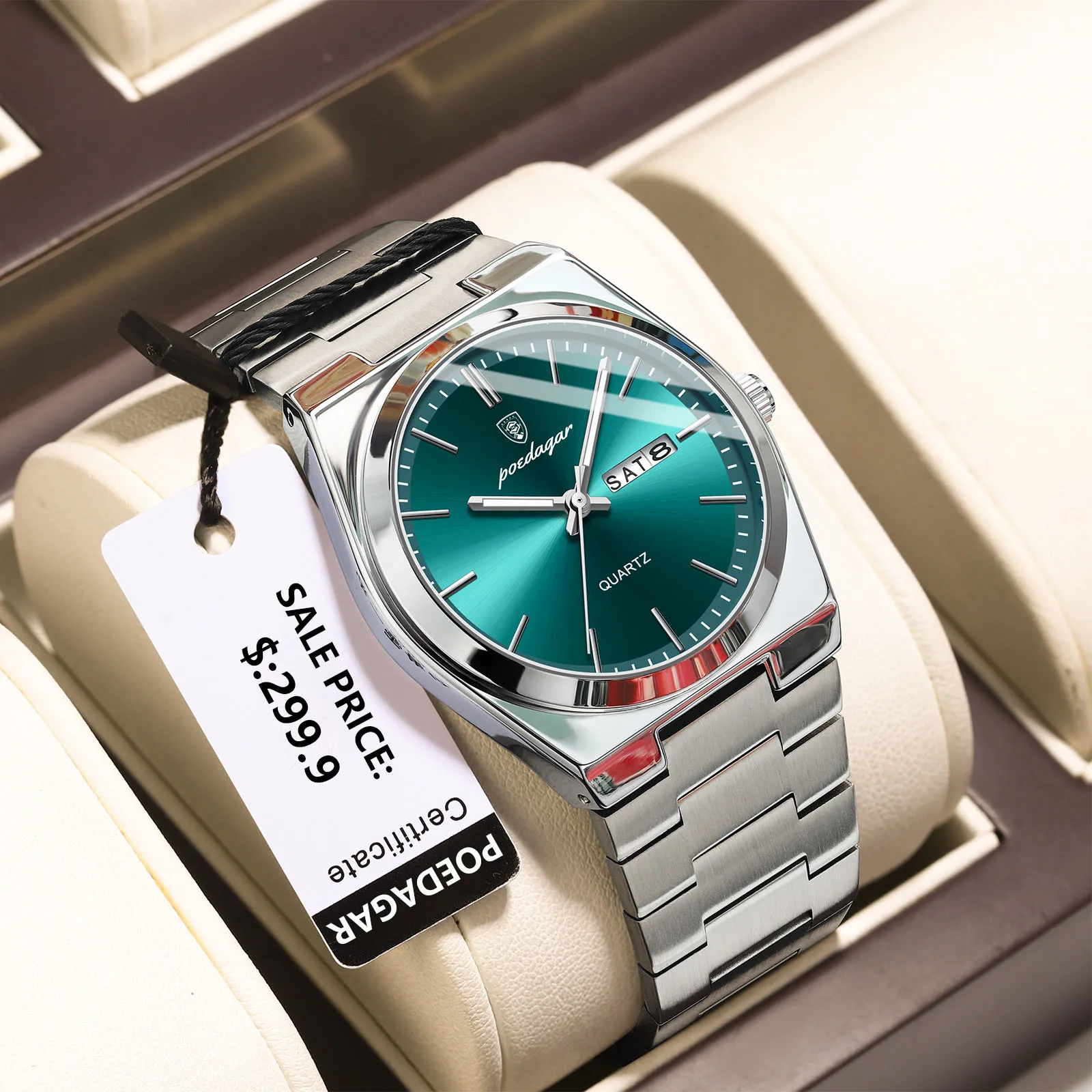 Montre de luxe, classique de la marque POEDAGAR – Image 9