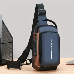 Sac bandoulière pour homme en tissu Oxford résistant -  élégant, avec poche pour téléphone