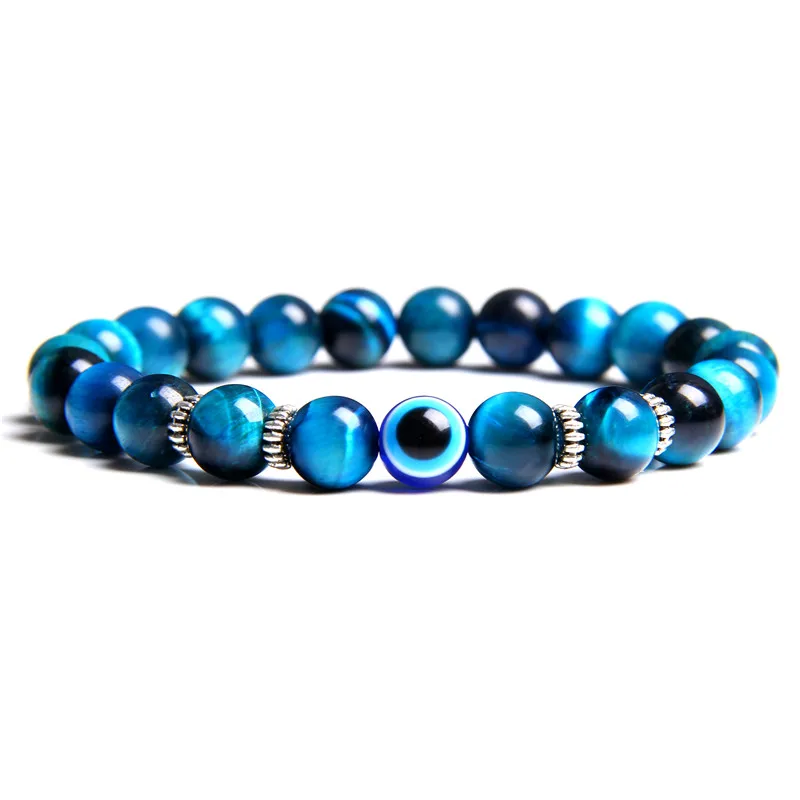 Bracelet « Lucky Evil Eye » en perles de pierre naturelle (17 cm) – Image 11
