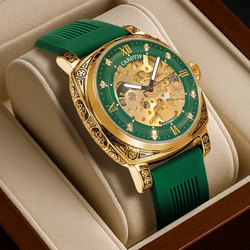 Montre impériale verte émeraude - détails décoratif motif classique – Image 2