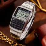 Montre Casio pour hommes haut de gamme luxe - style ordinateur rétro