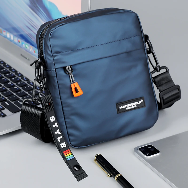 Mini sac à bandoulière décontracté en cuir imperméable