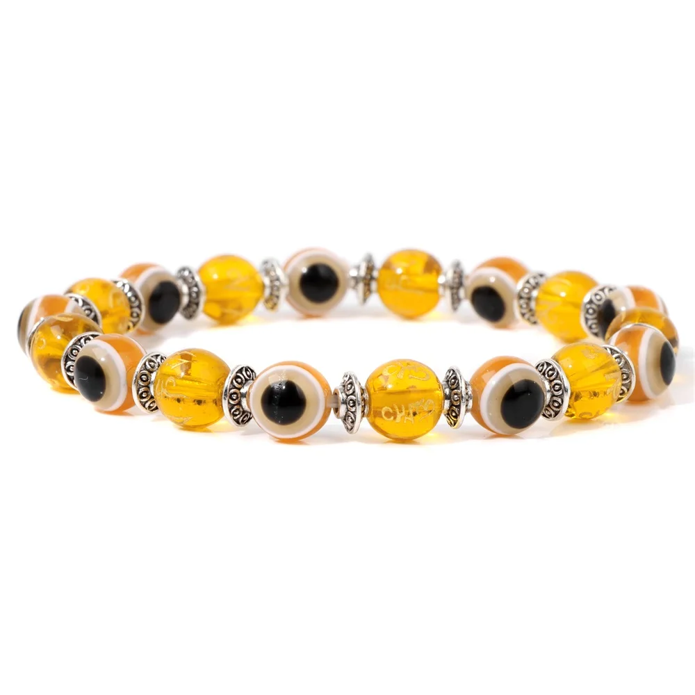 Bracelet « Lucky Evil Eye » en perles de pierre naturelle (17 cm) – Image 19