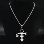 Collier RIP Unisexe – Pendentif Symbole de l’Amour en Acier Inoxydable, Style Steampunk