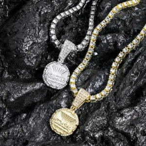 Collier Pendentif La Cène – Bijou Brillant, Chaîne Tennis, Style Hip-Hop & Élégant
