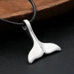 Collier Queue de Dauphin Unisexe – Pendentif Marin en Acier Inoxydable