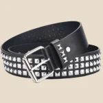 Mode Nouvelle ceinture à rivets carrés en métal