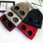 Bonnet Hiver Unisexe avec Lunettes Intégrées – Doux, Chaud & Coupe-Vent