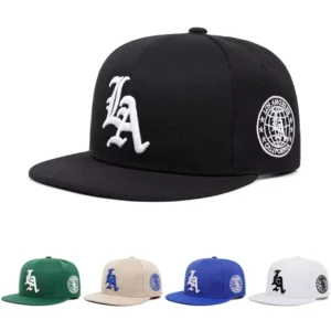 Casquette Los Angeles Homme – Coton, Broderie & Bord Plat